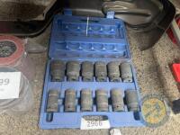 12 piece 3/4 drive sockets
