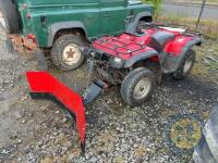 Honda Fourtrak 350cc Quad with auto wench and Quad X Scrapper - 3