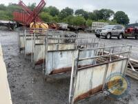 5x calf pens with bucket holders & brackets - 2