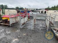3x calf pens with bucket holders and brackets - 2