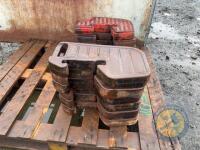 6x Lelyland tractor weights - 2