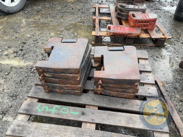 9x W90 tractor weights