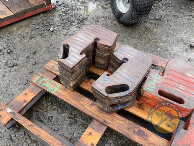 7x Leyland numbered weights