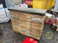 Handbuilt 4x1.5 approx wall slab top - 2