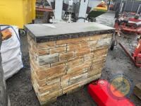 Handbuilt 4x1.5 approx wall slab top - 3