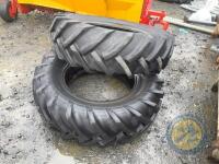 2x 16.9/R30 tractor tyres - 2