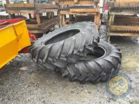 2x 16.9/R30 tractor tyres - 3