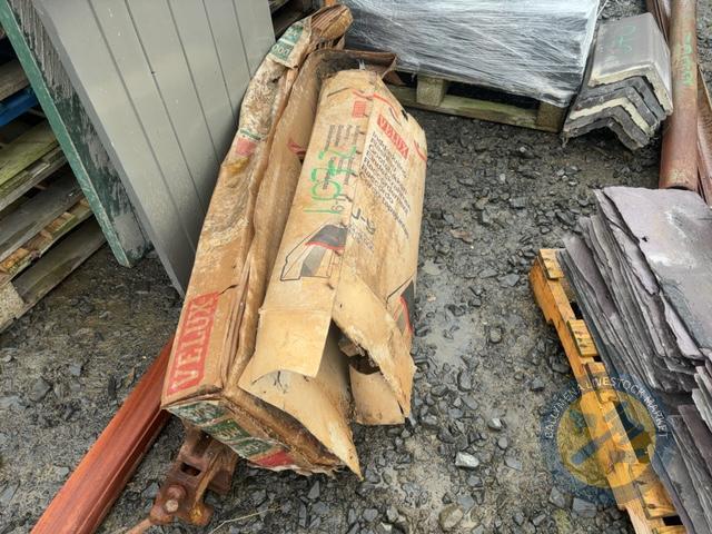Bundle of water pipe, spouting, vice, roof flashings
