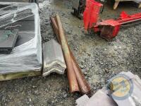 Bundle of water pipe, spouting, vice, roof flashings - 2