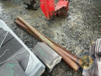 Bundle of water pipe, spouting, vice, roof flashings - 3