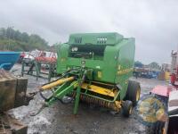 1997 John Deere 575 round baler & control box & shaft - 3