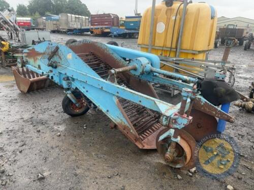 Single row Ransomes potato digger