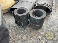 2x 17x14 rolls of rubber