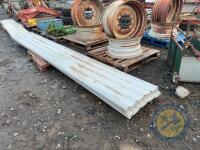 Approx 38x sheets of box profile tin 16ft long