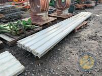 Approx 38x sheets of box profile tin 16ft long - 3