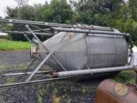 6tn Q Mac bin with side fill hatch, cone needs slight repair (Collection from Vendor, Portglenone) - 2
