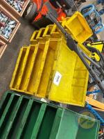 5 yellow parts trays - 3