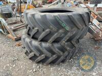 2x 600/65/R38 Michelin tyres