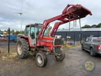 Massey Ferguson 698 Two Wheel Drive Tractor with front loader & muck fork 1982 - 3