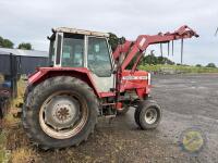 Massey Ferguson 698 Two Wheel Drive Tractor with front loader & muck fork 1982 - 5
