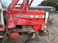 Massey Ferguson 698 Two Wheel Drive Tractor with front loader & muck fork 1982 - 7