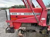 Massey Ferguson 698 Two Wheel Drive Tractor with front loader & muck fork 1982 - 16