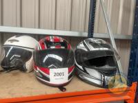 3x motor bike helmets - 2