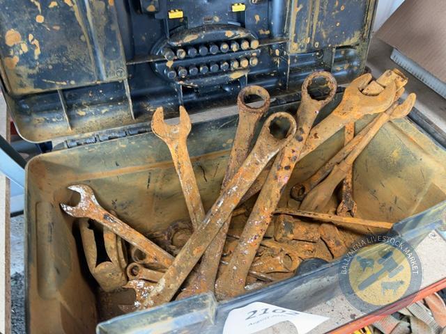 Tool box of spanners