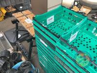 large lot small stackable crates - 2