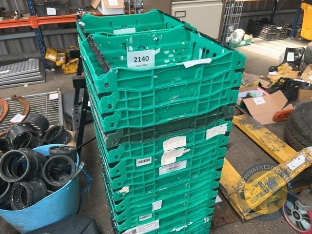 large lot small stackable crates