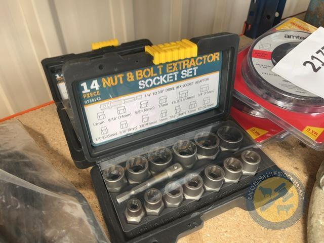 14pc nut & bolt extractor set
