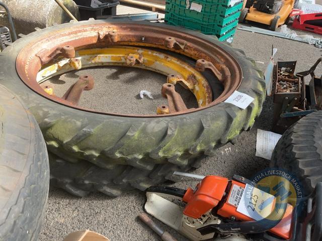 2x 36 inch 6 stud row crop wheels