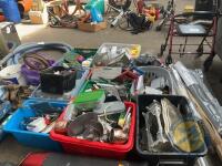 11x boxes of tools & house hold items