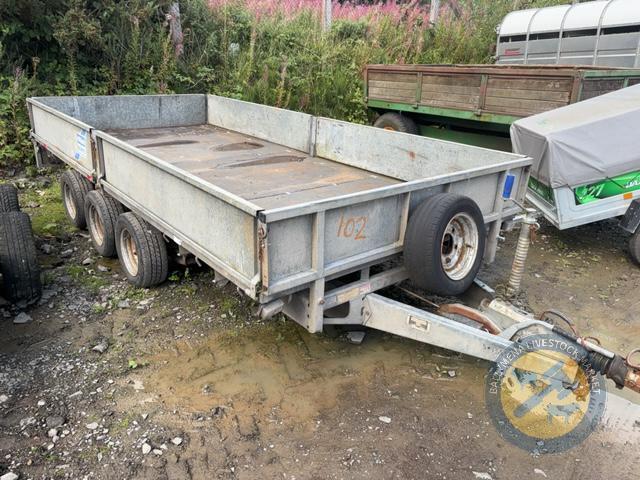 14x 6'6 Ifor Willaims dropside trailer Triaxle & LED lights