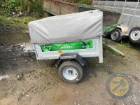 Car gardening trailer with cover