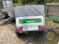 Car gardening trailer with cover - 2