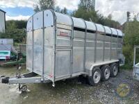 14ft nugent tri axle trailer JC% with spare wheel