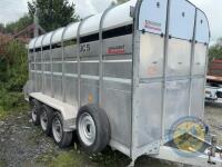 14ft nugent tri axle trailer JC% with spare wheel - 2