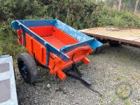 Horse cart made into hand tipping trailer reconditioned