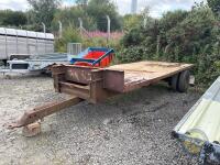 16' flat single axle trailer
