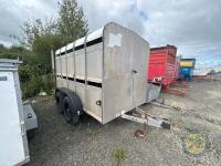 Tandem axle Ifor Williams cattle trailer