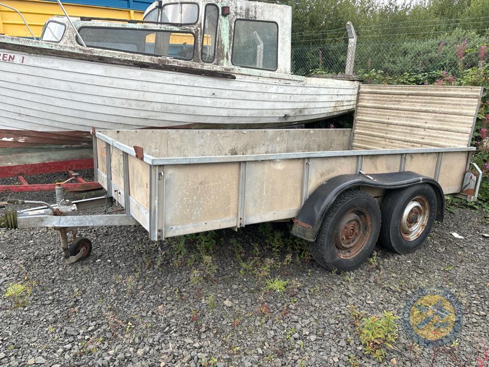 Ifor Willaims plant trailer plated 3.5 tonne 2 new wheels recenty fitted