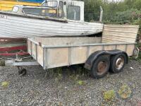 Ifor Willaims plant trailer plated 3.5 tonne 2 new wheels recenty fitted
