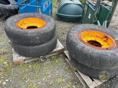 4x 16.9R24 tyres & rims