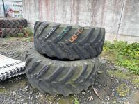 2x 650/65R38 Trelleborg tyres