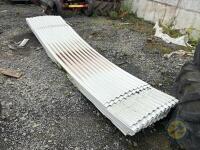 Curved corrugated tin