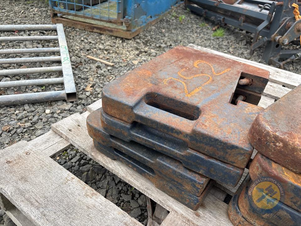 9 W90 tractor weights