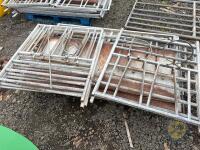 5 calf pens with bucket holders & brackets