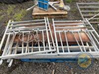 3 calf pens with bucket holders & pins - 2