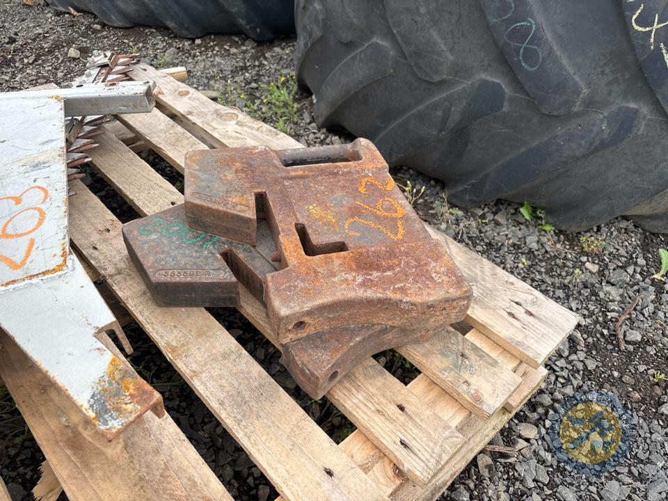 2 international tractor weights